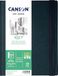 Canson Professioneel boek, wit schetspapier, lichte korrel, 120 g/m², genaaid notitieboek, hardcover, 21,6 x 27,9 cm, extra wit, 52 vellen
