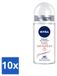 Nivea 10 x Deo Roll-On Talc Sensation Antitranspirant 50 ml - Lot économique