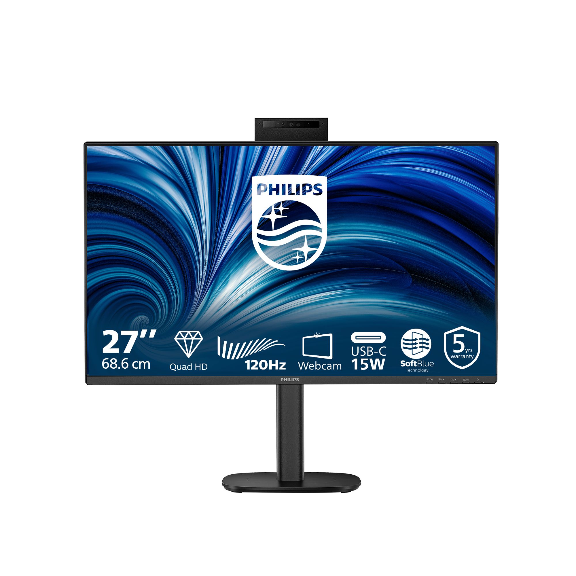 Philips 27B2N3500JH computer monitor 68,6 cm (27\") Quad HD LCD Zwart