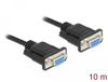 Delock Serial Cable RS-232 D-Sub9 female to female null modem with narrow plug housing 10 m
