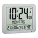 neoLab 2-4573 Acrylonitril-butadieen-styreen Digitale radioklok met binnenklimaatfunctie, 248 mm x 27 mm x 206 mm, wit