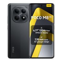 Xiaomi POCO M8, Smartphone 8+256 GB, 6.77" 120Hz AMOLED Display, Snapdragon 6 Gen 3, 50MP AI Dual Camera, Black