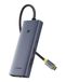 Baseus USB-C naar HDMI-adapter, 4K @60Hz USB C dockingstation, 7-in-1 USB C-hub met USB3.1* 2, USB-C3.1*1, USB2.0*1, RJ45*1, PD 100W, USB C-dock compatibel voor iPhone 15/Mac/Dell/Acer/HP/ASUS/Rog