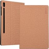 Merkloos ENKAY Denim Pattern Horizontale Flip Leather Case met houder voor Galaxy Tab S6 10.5 T860 / T865 (lichtbruin)