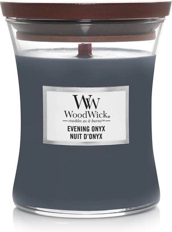 WoodWick Geurkaars Medium Evening Onyx - 275 gr