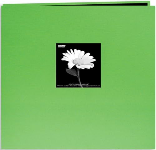 Pioneer Photo Albums Pioneer Citrus Green Book Cloth Cover Post Bound Album - 8 x 8 inch