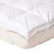 HOMESCAPES surmatelas en plumes d'oie king size, 7 cm d'épaisseur, extra profond, respirant, housse 100% coton, hypoallergénique, matelassé, sangles élastiques, qualité hôtel, luxe éthique, lavable
