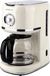 Emerio Retro Koffiezetapparaat met glazen kan - 1.5L - Anti drup - Warmhoudplaatje - Anti slip - Filterkoffie - CME-133280.1 Crème