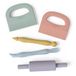 Inspire My Play Set de pâte à modeler pour enfants, set de 5 accessoires de pâte à modeler, outils de pâte à modeler, rouleau à pâtisserie, pince coupante, coupe droite, outil stylet et outil de sculpture