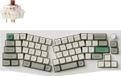 Keychron Q8 Max (Alice-indeling), draadloos mechanisch toetsenbord, QMK/VIA, QWERTY US-indeling, met knop, witte behuizing, Gateron Jupiter Brown Q8M-P3