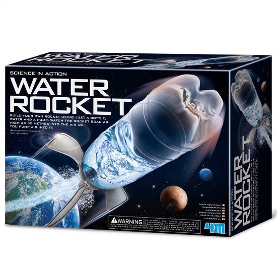 4M Wetenschap En Spel - Bouw Je Eigen Waterraket - Bouwpakket Ruimte - Science In Action - 14 Jaar