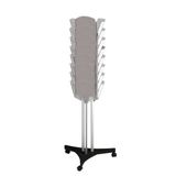 Paperflow Mobiele folderhouder Carrousel 63,6x56x167cm grijs