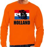 Bellatio Decorations Shoppartners Bv Oranje fan sweater voor heren - met leeuw en vlag - Holland / Nederland supporter - EK/ WK trui / outfit XXL