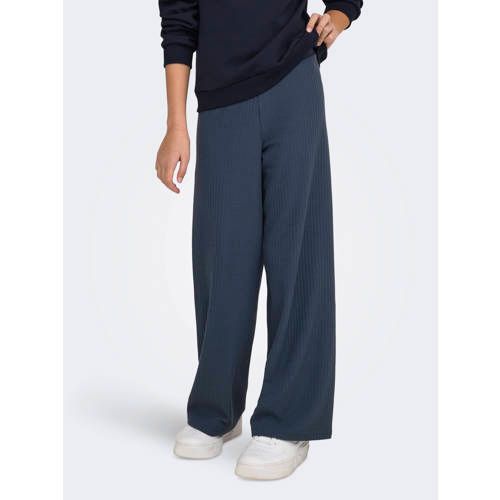 Only KIDS ONLY GIRL wide leg casual broek grijsblauw
