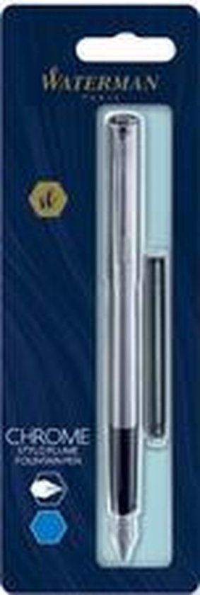 Waterman Allure Vulpen Roestvrij Staal Fijne Penpunt Blauwe Inkt