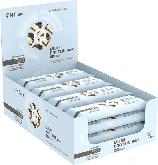 QNT MILKii Protein Bar (12x60g) Coconut Flakes