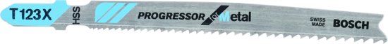 Bosch Bosch - Decoupeerzaagblad T 123 XF Progressor for Metal - 100 stuks