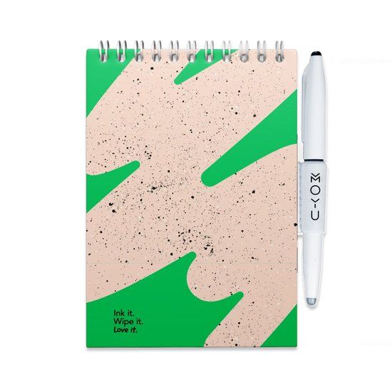 MOYU Uitwisbaar Schrijfblok A6 - Flashy Moss - Hardcover
