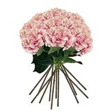 Verpakking WELL HOME MOBILIARIO & DECORACIÓN 12 stuks hortensia boeketten boeket 88 cm roze
