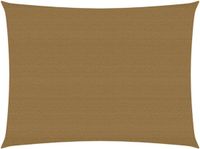 vidaXL Zonnezeil 160 g/m² 2,5x3,5 m HDPE Taupe