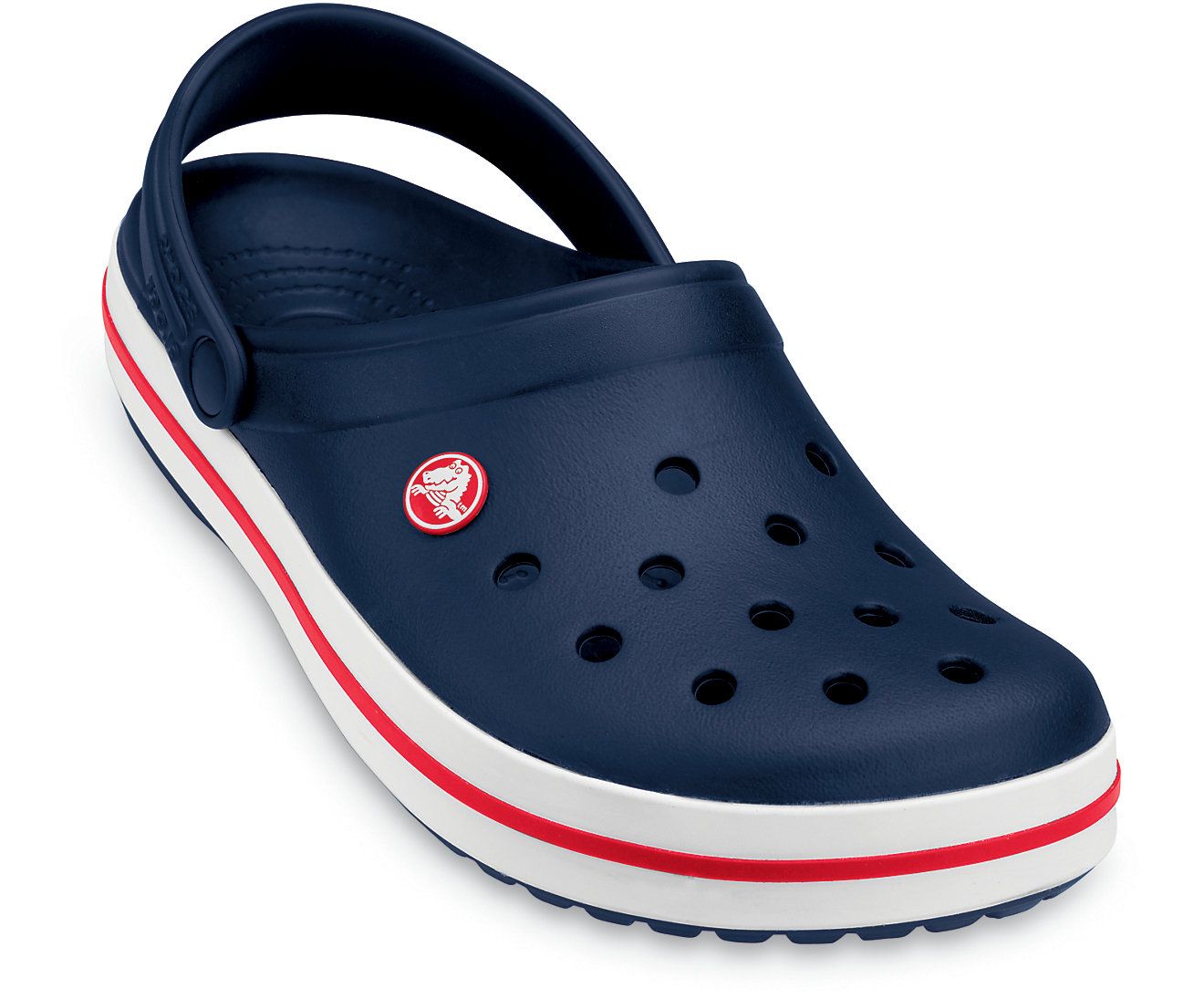 Crocs Crocband Clog - Rood/Wit/Navy - Maat 42/43
