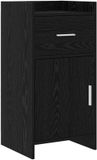 vidaXL Dressoir Zwart eiken 40 x 36 x 80 cm Bewerkt hout