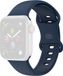 By Qubix Qubix - Siliconen sportbandje - Navy Blauw - Maat: S/M - Geschikt voor Apple Watch 38mm / 40mm / 41mm / 42mm
