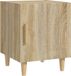 vidaXL Table de chevet bois de manguier finition naturelle