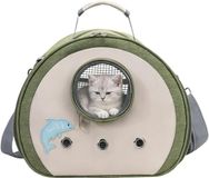 Merkloos / Sans marque Wan GmbH Reistas Huisdieren - Draagtas Dier - Veilig Vervoer - Ademend Mesh - 33x24x29cm - Groen