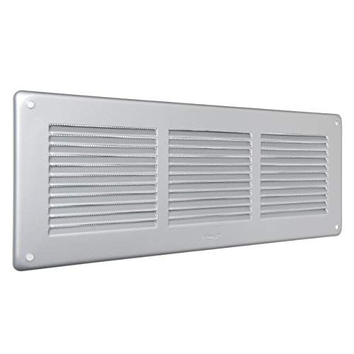 La Ventilazione GAL30R hoekventilatie zilver gelakt aluminium 340 x 140 mm