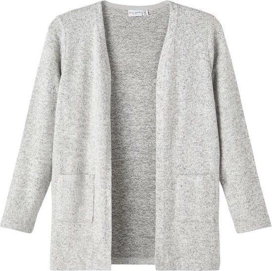 Name It Vest Nkfvicti Ls Knit Card L Noos - Grijs - Maat 98