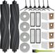 PolkaHome Set d'accessoires pour aspirateur robot Dreame L20 Ultra / L20 Ultra Complete, 6 sacs à poussière, 2 brosses principales, 4 lingettes, 4 filtres, 6 brosses latérales, aspirateur robot, pièces de rechange, accessoires
