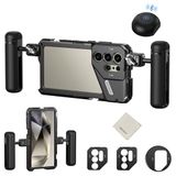 NEEWER S24 Ultra videokooi Rig stabilisator met Quick Release-zijgreep, bluetooth-ontspanner, adapter filter 67 mm, achterplaat lens 17 mm, lensadapter T-bevestiging, PA042