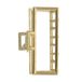 Jean Louis David Rechthoekige en Opengewerkte Haarclip - Ornament - Mode-Accessoire - Goudkleurig - Kapsel