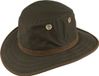 Tilley hat TWC7 Outback Waxed Cotton Green/Tan 7 7/8