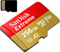 Sandisk Extreme micro SDXC 256GB U3 V30 A2