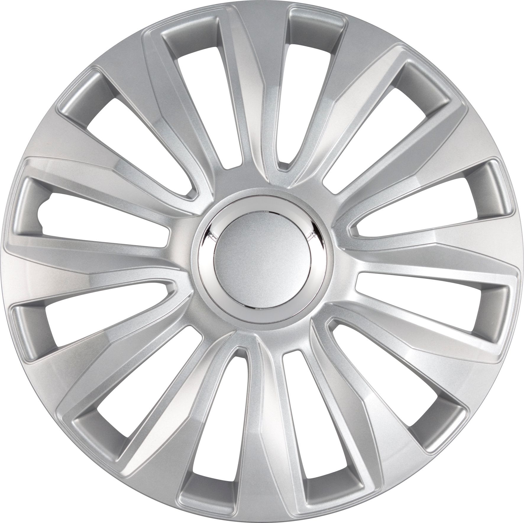 set Avalone Pro 14-inch zilver + chroom ring