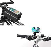 Fietsset Huawei Fietsset voor P20 Pro Smartphone (houder fiets stuur + tas touchscreen) MTB fietsen (zwart)