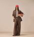 Circolo 1901 FD4118 Pantalon à double pli marron (42), Coton, Classique