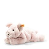 Steiff Knuffeldier Piko varken, schattig knuffeldier met kunststof ogen, kinderen, jongens en meisjes, zachte knuffeldieren, 28 cm, roze, 063978