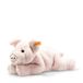 Steiff Knuffeldier Piko varken, schattig knuffeldier met kunststof ogen, kinderen, jongens en meisjes, zachte knuffeldieren, 28 cm, roze, 063978