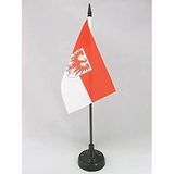 AZ FLAG Tafelvlag Brandenburg 15x10 cm Polyester 100D Plastic Voet