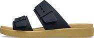 Crocs Brooklyn Buckle Low damessandalen, Zwart/Kameel, 34 EU