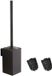 Ibenzoa® Toiletborstelset Noir pour montage mural – cadre carré en acier inoxydable 304, 2 brosses interchangeables en plastique PP, protection anti-éclaboussures, montage dissimulé