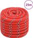 vidaXL Boottouw 20 mm 25 m polypropyleen rood