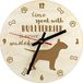 Art-Dog Bulterier - horloge avec chien, horloge en bois avec gravure, horloge personnalisée