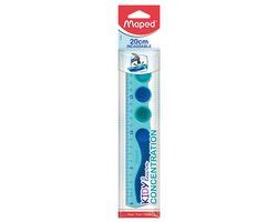 Maped Liniaal Kidy Learn Concentration 20 cm blauw