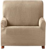 Eysa Aquiles elastische banksprei 1 fauteuil kleur 01-beige, polyester-katoen, 37 x 29 x 5 cm