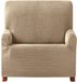 Eysa Aquiles elastische banksprei 1 fauteuil kleur 01-beige, polyester-katoen, 37 x 29 x 5 cm