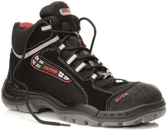 Elten SANDER Pro ESD S3 Werkschoenen - Zwart/Rood - Maat 45